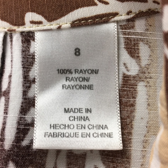 Alfred Dunner Print Button Down Top Shirt Size 8 - Picture 11 of 13